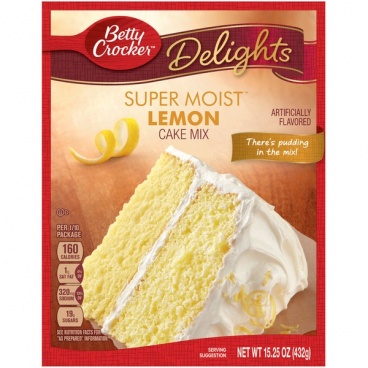 Betty Crocker Super Moist Lemon Cake Mix 15.25oz 432g