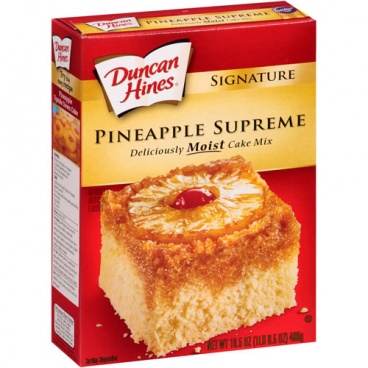 Duncan Hines Moist Delux Pineapple Supreme Cake Mix 468g 16.5oz - 12 Packs -CASE BUY