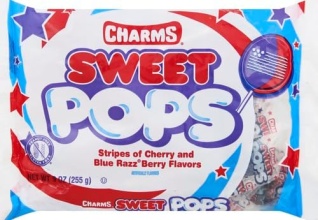 Charms Sweet Pops USA Patriotic Flag 255g 9oz