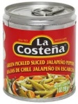 La Costena Green Pickled Sliced Jalapeno Peppers (199g)
