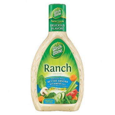 WishBone Ranch Salad Dressing  16oz  Wish Bone