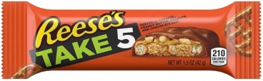 Reese's TAKE 5 Peanut Butter Milk Chocolate Candy Bar 42g (Pack of 6)