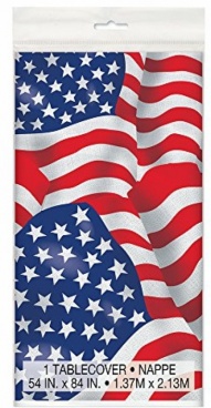 American Themed Tablecover  54in x 84in