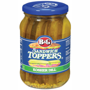 B&G Kosher Dill Sandwich Toppers  473ml (16 oz)
