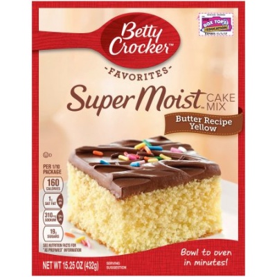 Betty Crocker Super Moist Butter Recipe Yellow Cake Mix 15.25oz 432g (CASE BUY)