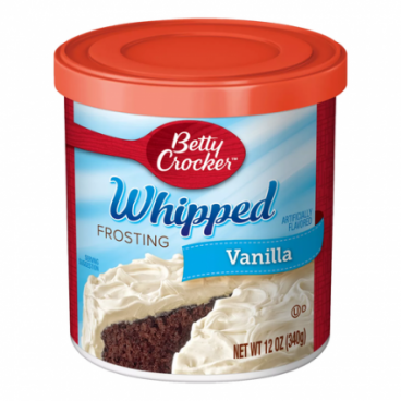 Betty Crocker Whipped Frosting Vanilla 340g-PACK OF 2 TUBS-