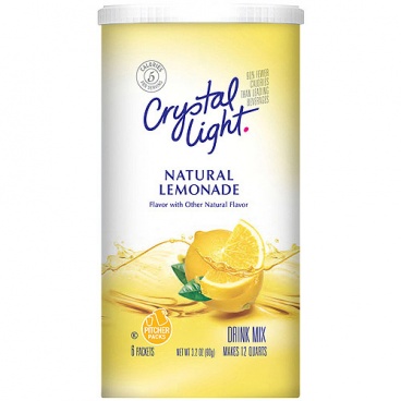 Crystal Light Natural Lemonade makes 12 Quarts 99g