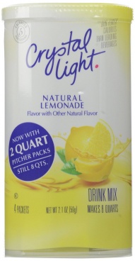 Crystal Light Natural Lemonade makes 8 Quarts