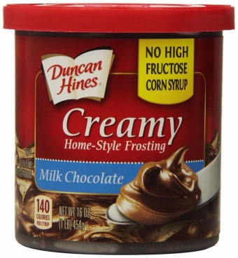 Duncan Hines Home Style Milk Chocolate Frosting 16oz 453g - 8 Packs CASE BUY