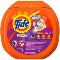 Tide PODS HE (3 in 1) SPRING MEADOW 72 CAP 64oz 1.81kg