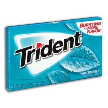 Trident Sugar Free Gum -Wintergreen 14 Sticks