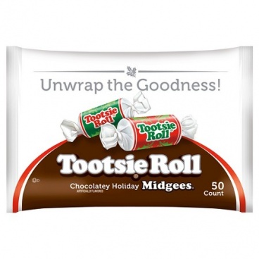 Tootsie Roll Chocolatey Holiday Midgees, 12oz (340g) Bag