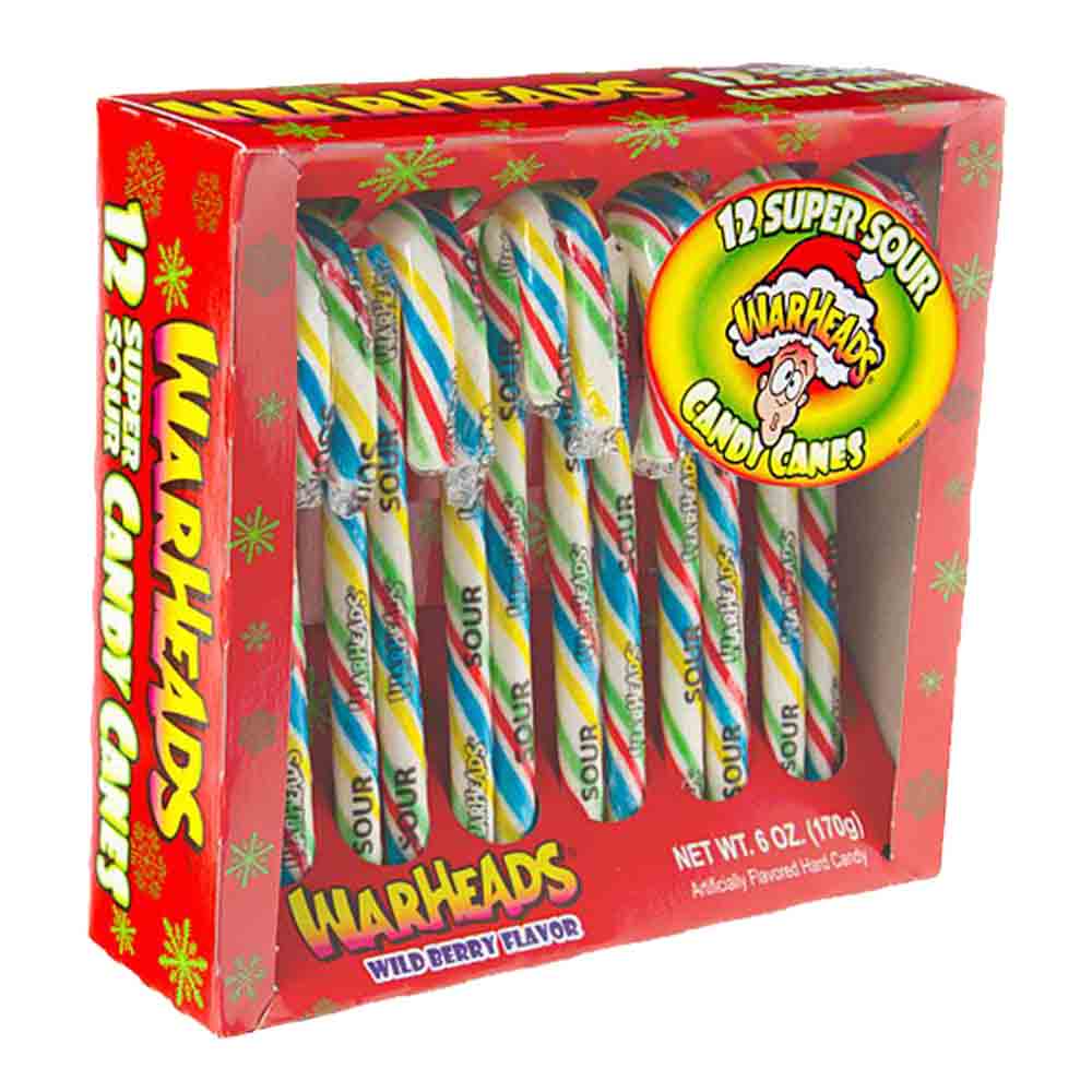 WARHEADS WILDBERRY CANDY CANES
