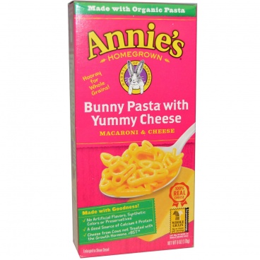 Annie's Homegrown, Macaroni and Cheese, Bunny Pasta with Yummy Cheese, 6 oz (170 g)