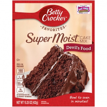 Betty Crocker Devils food 15.25oz 432g Cake Mix