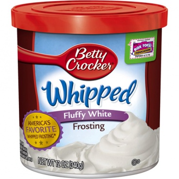 Betty Crocker Whipped Fluffy WHITE 340g Frosting - 8 Packs CASE BUY