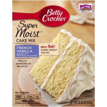 Betty Crocker Super Moist French Vanilla Cake Mix 15.25oz 432g Case Buy