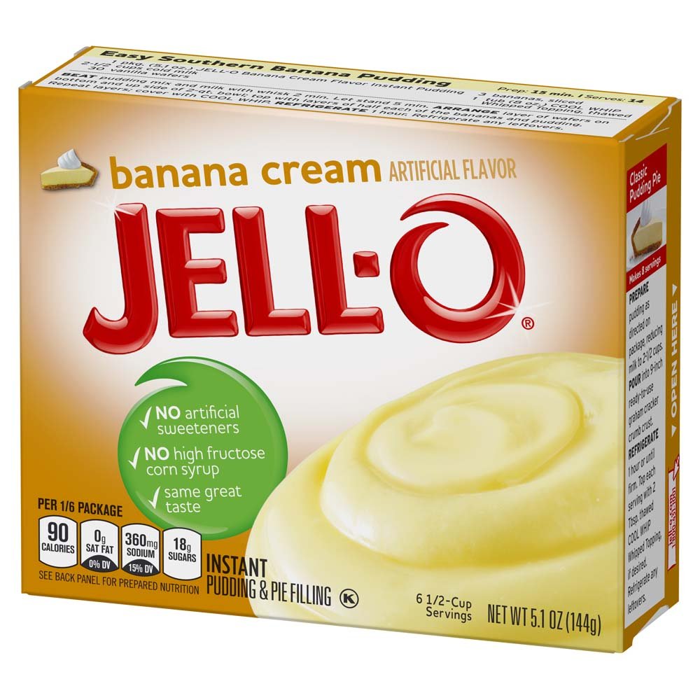 Jell-o Banana Cream Pudding & Pie ( 2 Packs)