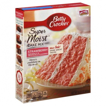 Betty Crocker Super Moist Strawberry Cake Mix 432g 12 PACK  CASE BUY