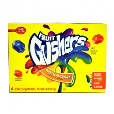 Betty Crocker Fruit Gushers Tropical Flavors 153g