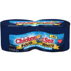 Chicken of the Sea Solid White Albacore Tuna in Water 142g (4 Packs)