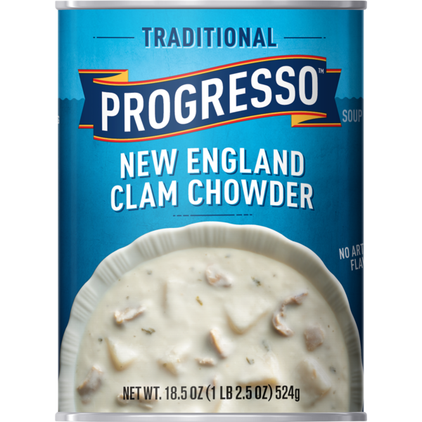 Progresso Soup - New England Traditional Clam Chowder 18.50 oz 524g