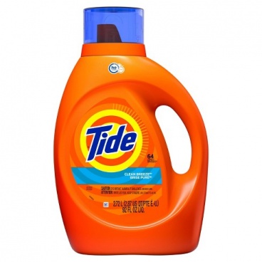 Tide Clean Breeze High Efficiency Liquid Laundry Detergent 64Loads / 92oz / 2.72L