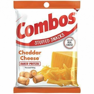 Combos Snack Cheddar Pretzel 6.30oz 178.6g orange bag