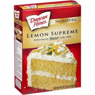 Duncan Hines Signature Lemon Supreme Deliciously Moist Cake Mix 468g - 12 Packs CASE BUY