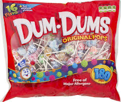 Dum Dum Original Pops 180 pops 873g bag