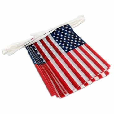 American Flag Pennant Streamers 30 ft