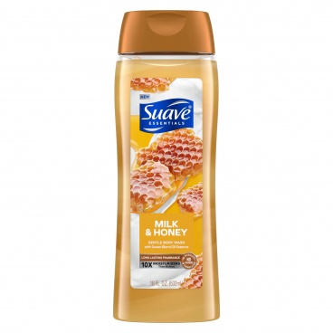 Suave Essentials Gentle Body Wash, Milk & Honey, 18 oz 532ml