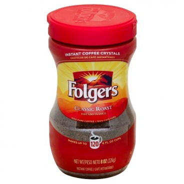 Folgers Classic Roast Instant American Coffee 8oz-226g