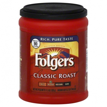 Folgers Classic Roast Medium Ground Coffee 320g American Coffee