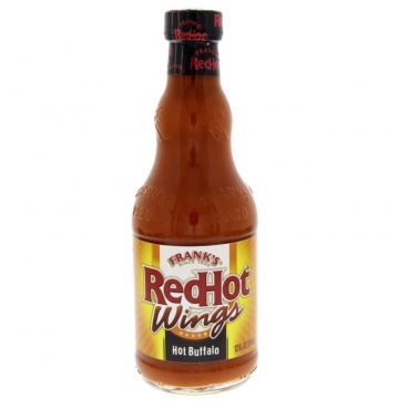 Franks Red Hot Wings Sauce HOT Buffalo - BLACK 12oz 354ml  Frank's Red Hot