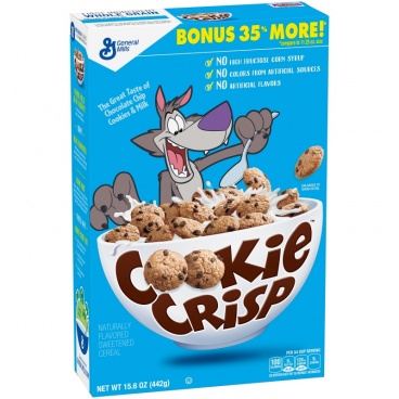 General Mills Cookie Crisp Chocolate Chip Cookie Flavored Cereal 15.6 oz  (442g) American Breakfast Cerea