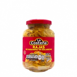 La Costena RAJAS Habanero Chilies  210g