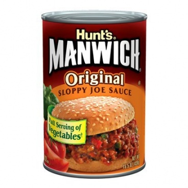 American Hunts Manwich Sloppy Joe Sauce 15oz 439g Can Hunt's