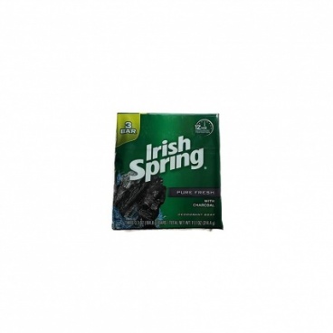Irish Spring Soap 3Bar Pure Fresh With Charcoal 31404g PACK OF 2