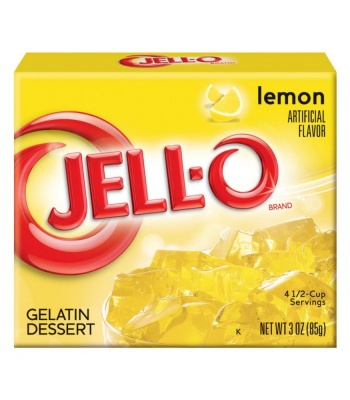 Jell-o Lemon Gelatine Dessert 85g Jello Jell o jelly