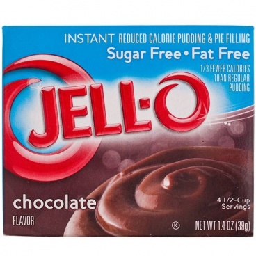 JELL-O Sugar-Free Fat Free Instant Chocolate Pudding 39g (1.4oz) Jello