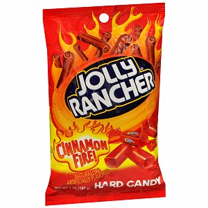 Jolly Rancher Hard Cinnamon Fire 12 x  (7oz) 198g Bag American Sweets Case Buy