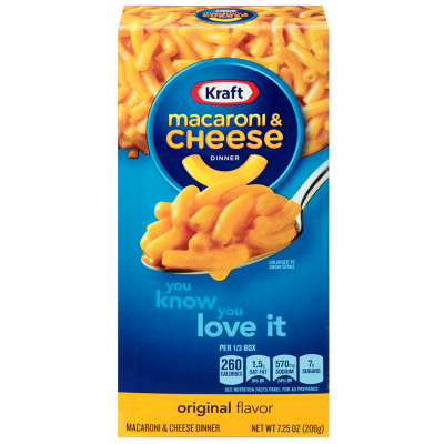 Kraft Macaroni & Cheese 206g (7.25oz) American Imported version