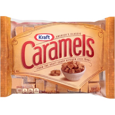 Kraft Caramels 11oz 311g Traditional American Caramels