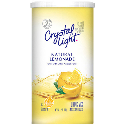 Crystal Light Natural Lemonade makes 12 Quarts 99g American Food Store