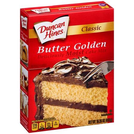 Duncan Hines Classic Butter Golden Moist Cake Mix 432g ...