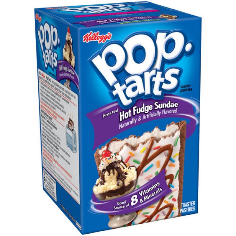 Kelloggs Frosted Hot Fudge Sundae Pop Tarts 384g PopTarts American