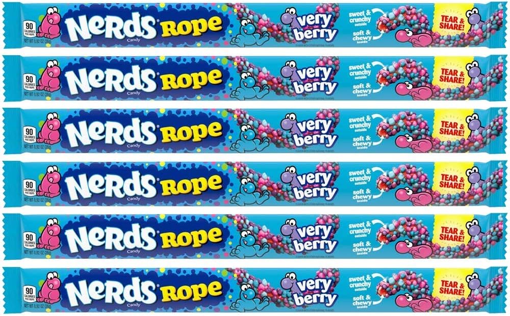 Nerds Rope Very Berry Ropes 26g Candy (PACK OF 6) - American Food Store