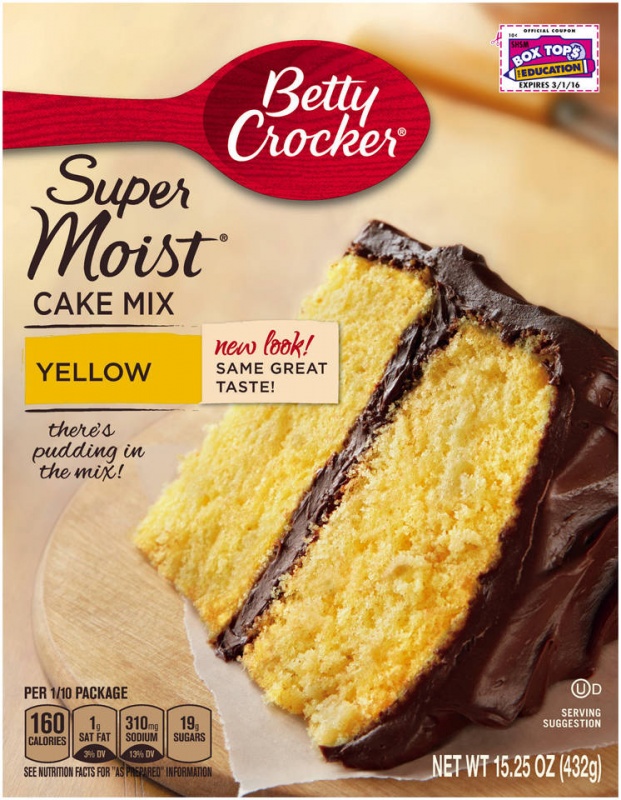 Betty Crocker Super Moist Yellow Cake Mix 15.25oz 432g ...