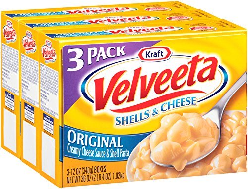 Kraft Velveeta Shells & Cheese Original - 3 Ct Total 1.02kg - American